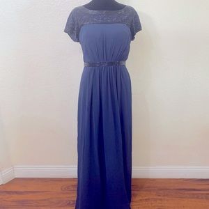 Long navy blue prom/ party dress